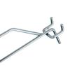 Single Hanger with Arm for EURO Mega-M Perforated Price Tag L-20cm Fi4 Zinc N