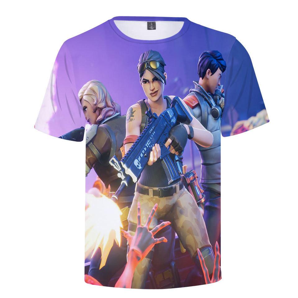 Fortnite T Shirt For Teens With 3d Print Summer Breathable Cotton Tee
