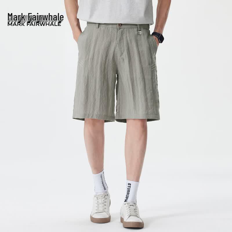 Mark Fairwhale Men's Lyocell Blend Loose Fit Business Casual Shorts