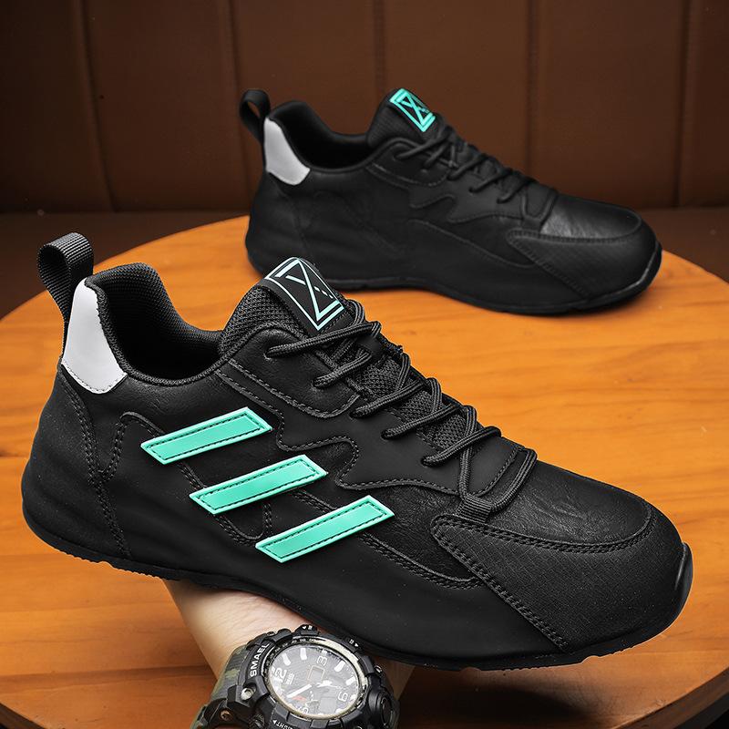 

Four Seasons Fashion Casual Leather Surface Fleece Sole Shoes Inner Height Increase Men s Shoes Personality Versatile Trend Transport 39
