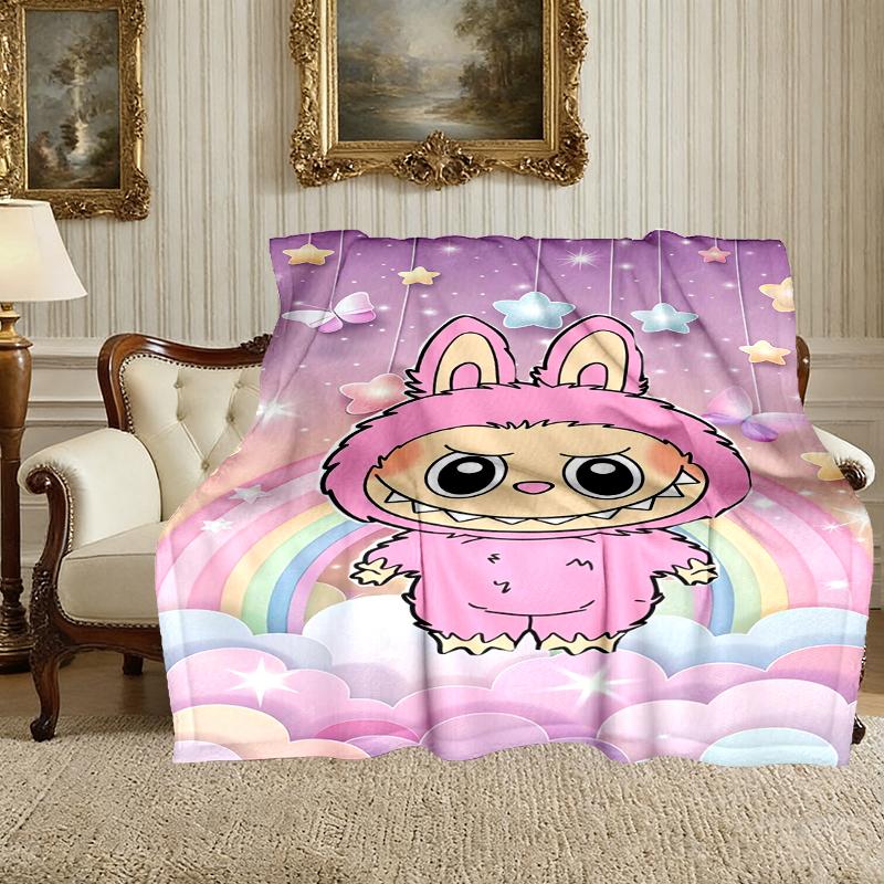 [LABUBU Blanket] Soft Throw Blanket for Bed Sofa, Holiday Gift Blanket for Women Men Family Friend