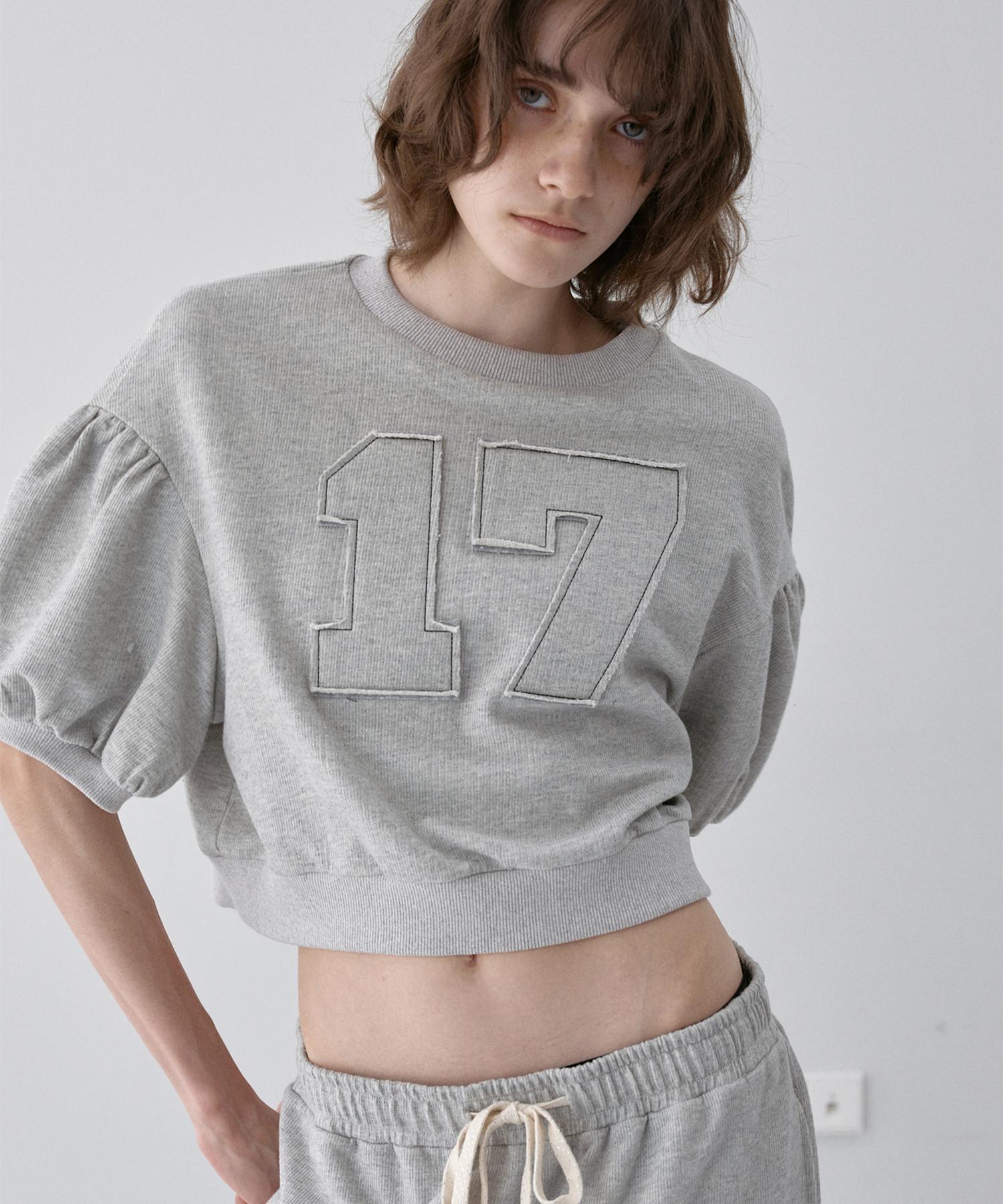Sio Glitter Puff Sleeve Tee