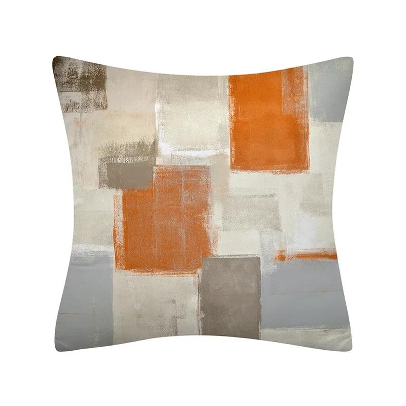 30X50/40X40/45X45CM Abstract Oil Painting Geometry Cushion Cases Yellow Blue Green Modern Abstract Art Pillows Case Sofa Pillows