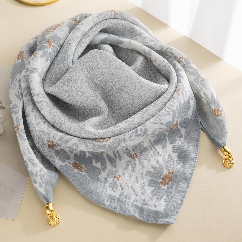 Women's Magnetic Buckle Cotton Scarf - Stylish, Lightweight, Comfortable Neck Protection