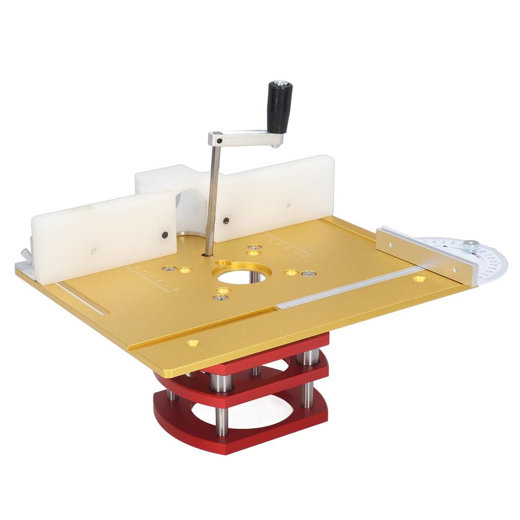 Router Lift with Top Plate Router Lifting Base Woodworking Slotting Trimming Chamfering Table Top