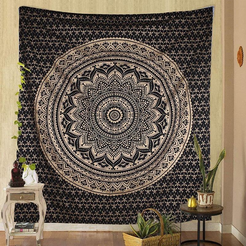 

Home Decor Tapestry Bohemian Style Psychedelic Mandala Home Background Wall Decoration Tapestry Living Room Decoration 100x150cm