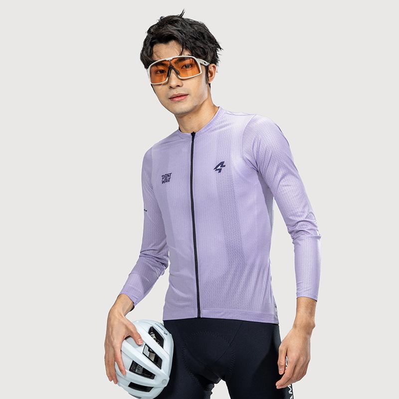 2023 Lampada Men's Long Sleeve Cycling Jersey - Summer/Autumn, Lightweight Road Bike Top