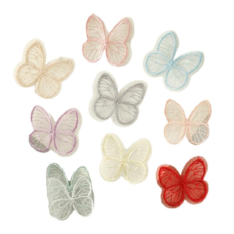 10 Pcs Embroidered Patches Cartoon Butterfly Iron on Patches Applique Patches Animal Sewing on Patches Sewing Patches