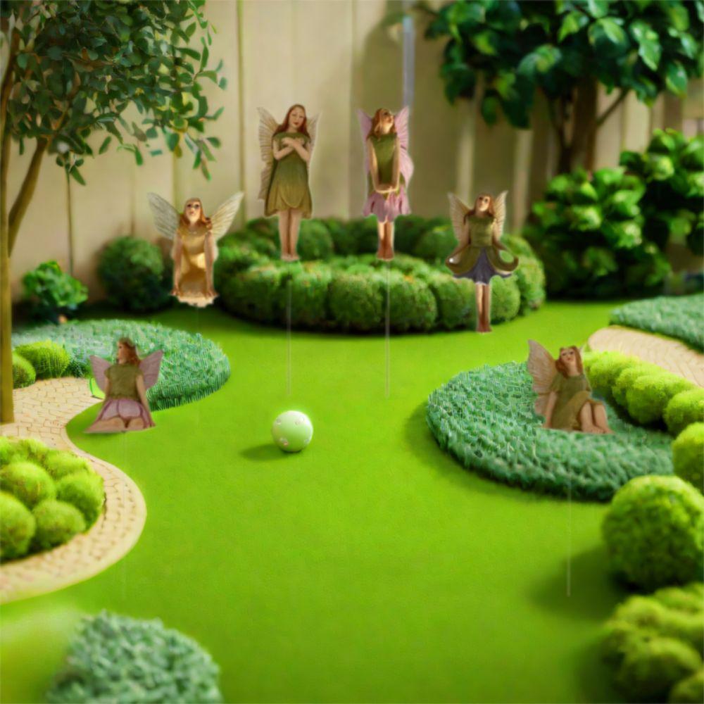 

6pcs Resin Fairy Model Mini Garden Sculptures Crafts Miniature Figurines Bonsai 6 Pcs