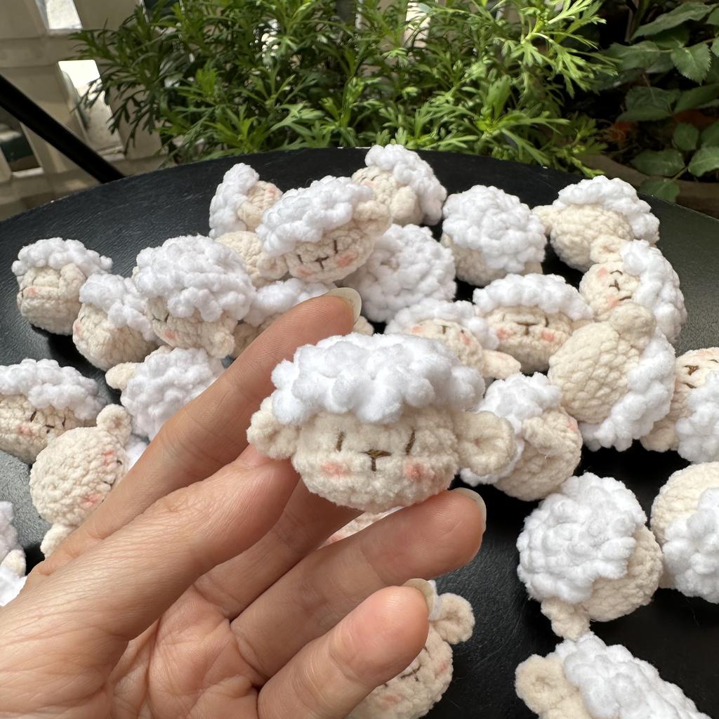 3cm Ručně dopletený Mini Zvířátko Pletený Králík Kuřata Kočka Pes Klíčenka Přívěsek Dárek pro kamarádku a nejlepší kamarádku pro Ženy Dívky