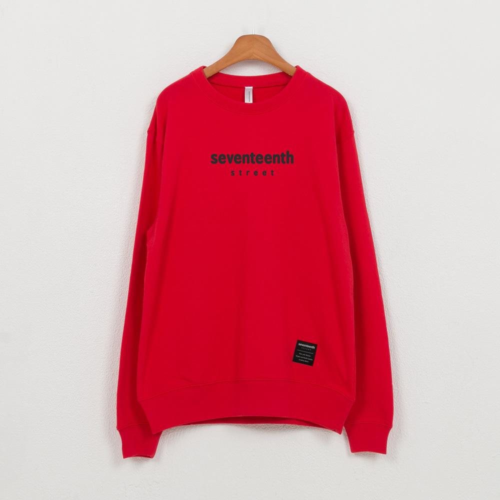 Свитшот Seventeen из французского терри Красный Other Colors/S