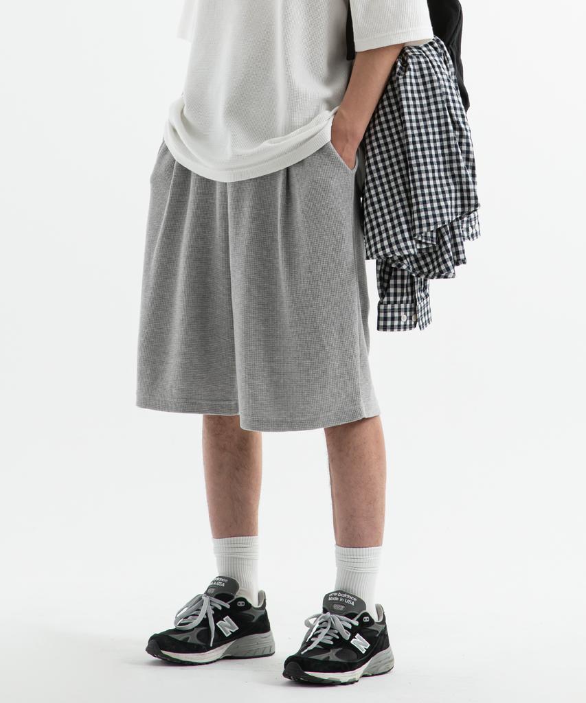 BRENSON ( Waffle ) Single-Pleat Waffle Shorts ( 4 Colors )