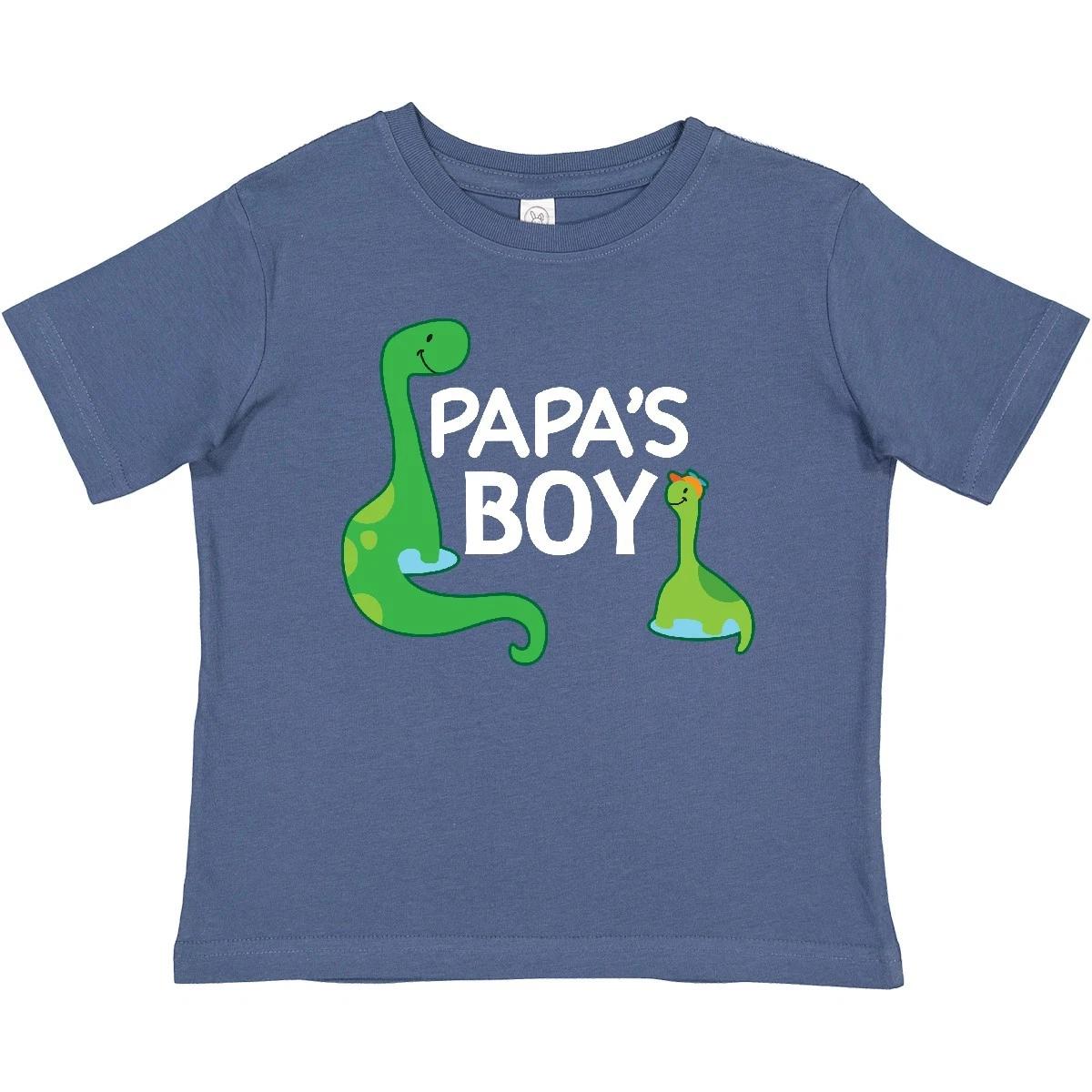 Inktastic Papa s Boy Grandson Baby T-Shirt Papa Son Dinosaur Gift Boys Dino Cute 100