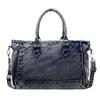 Vintage Denim Tote Bag For Women With Large Capacity And Crossbody Style For Daily Use