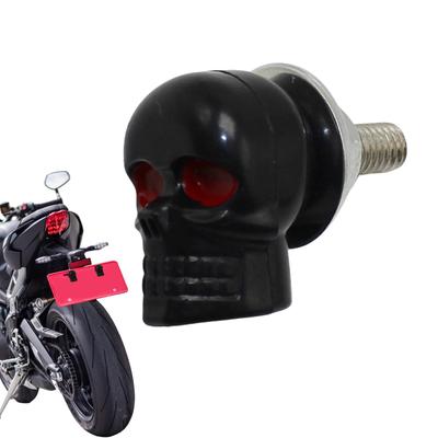 License Plate Screws, Motorcycle Modification Decorative Skull Screws, Skull License Plate - Decorative Ghost