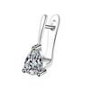 1 Pair Women Earrings, Cubic Zirconia Drop-Shaped Earrings, Ear-Buckle Closure Wedding Earrings, Anti-fade Earrings Jewelry