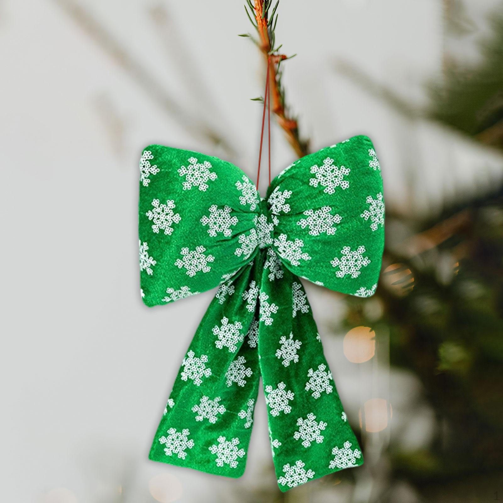 

Christmas Bow Decor Decoration Festive Novelty Party Hanging Ornament Xmas Tree зелёный