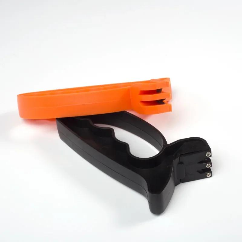 Professional 2 In 1 Kitchen Knife Sharpener Handheld Knife Sharpening Practical Multipurpose Sharpener Stone Home Knife Tool nero