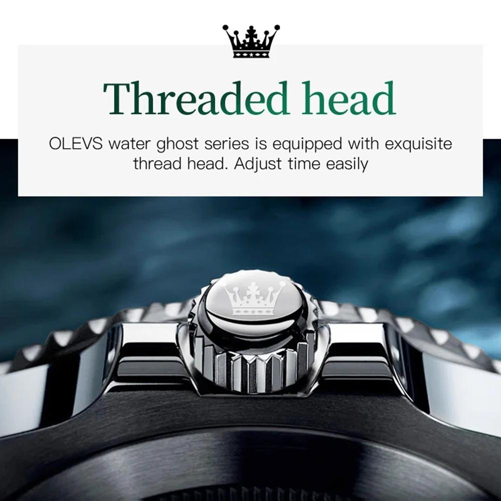 Herrenuhren Grünes Zifferblatt Wasserdicht Edelstahlarmband Kalender Quarzuhr Leuchtend Luxus Herrenarmbanduhr