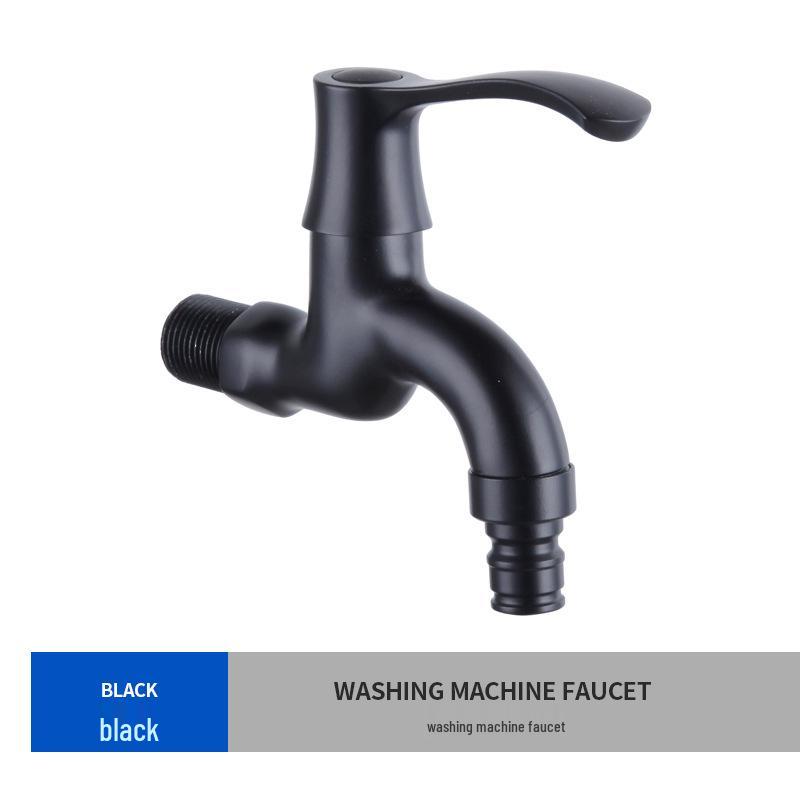 In-Stock All-Copper Dual-Use Washing Machine Faucet with Extended Mop Sink and 4-Point Quick-Open Inlet.