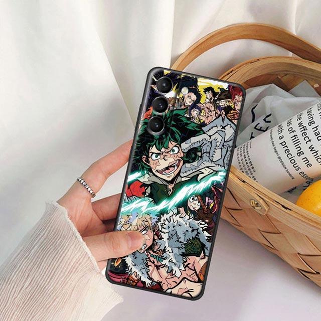 My Hero Academia Midoriya Izuku Anime Phone Case for Samsung Galaxy S22 S21 S20 Fe 5G S7 S8 S9 S10e Plus Ultra Silicone Cover