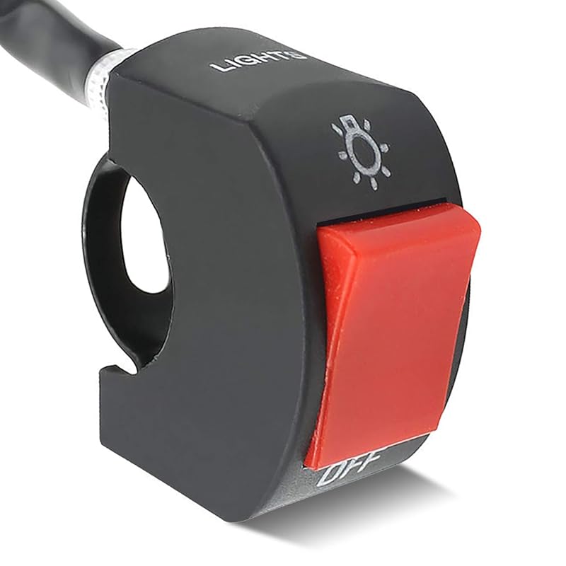 1 Piece Motorcycle Handlebar Switch Handlebar Toggle Switch With On Off Push Button For U5 U7 U2 Motorcycles Scooter Electrombile Motorbike-7/8Inch