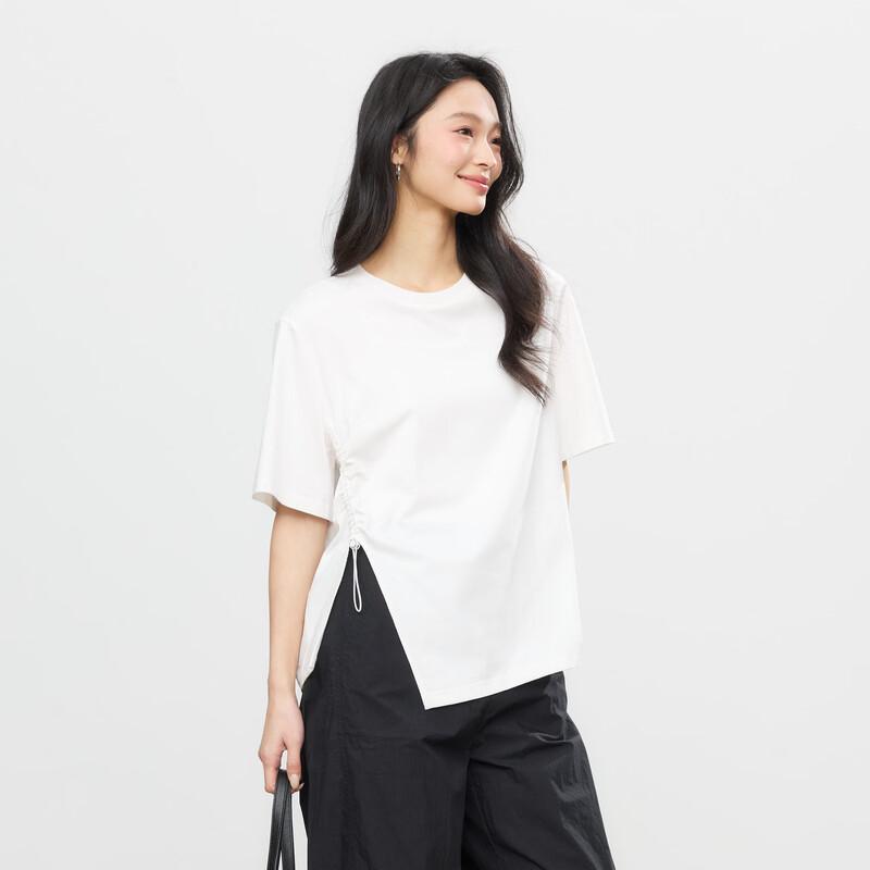 Elva  Island Women s Irregular Hem Short Sleeve Shirt XS