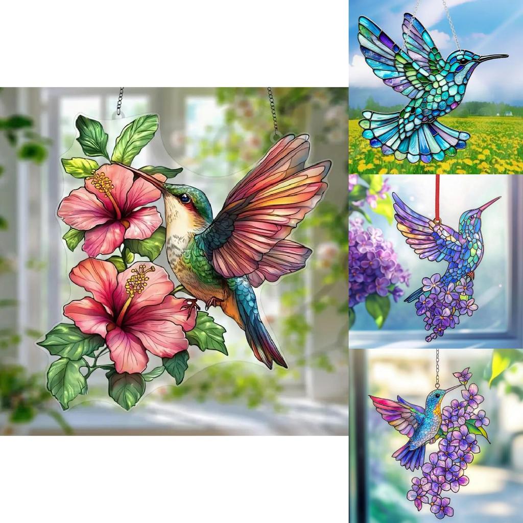 Niedliche Vogel Acryl Wanddekoration für Wohnzimmer und Garten Festliche Deko Geschenk