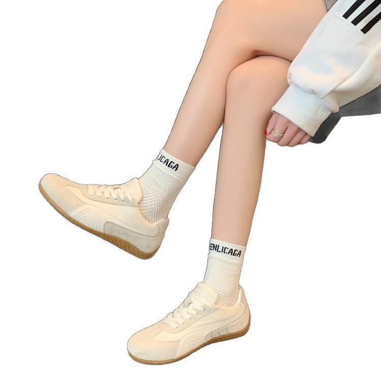 Autumn casual sports shoes new soft-soled comfortable lace-up retro flat-bottomed Dexun board shoes