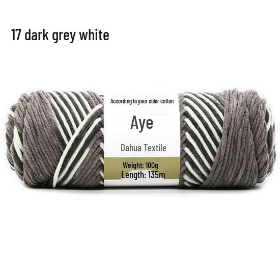 Hand-Knitted Cotton Wool Scarf Yarn for Men & Women, Coarse Wool & Milk Cotton Material, Worsted Crochet.