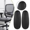 2 Pieces Office Chair Armrest Arm Pads PU Leather Universal Easy Installation Comfortable Replace