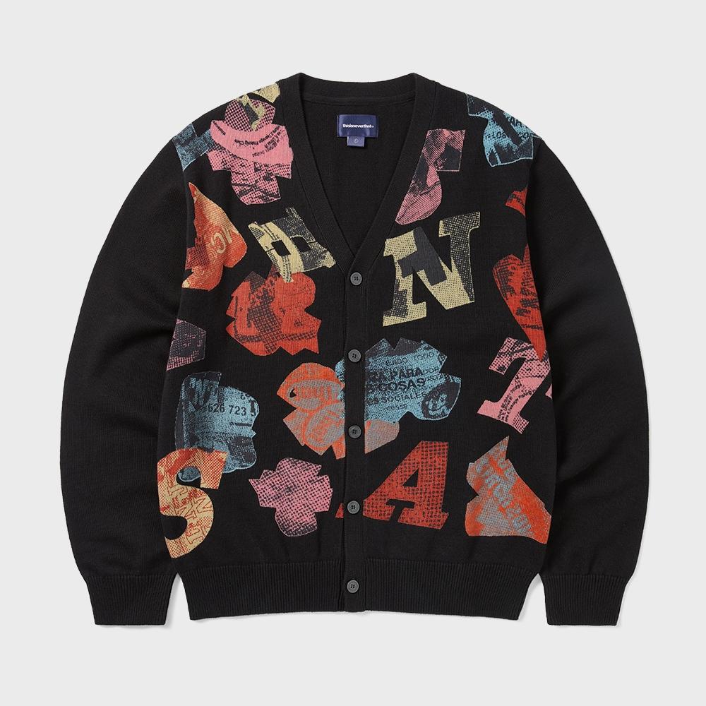 Этот никогда не такой сломанный кардиган с логотипом Черный S