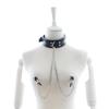 Lederhalsbänder und Nippelklammern, Halsband, erotische Krawatten, Halsketten, Brust, Sexspielzeug, Sklaven, BDSM, weibliche Paare, Flirten, Erwachsene