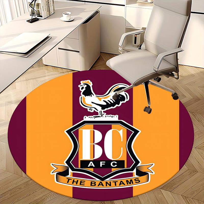 Bantams AFC Chair mat Round Rug-Office carpet, Non-slip, Suitable for Living Rooms, Bedrooms decor.1205013a
