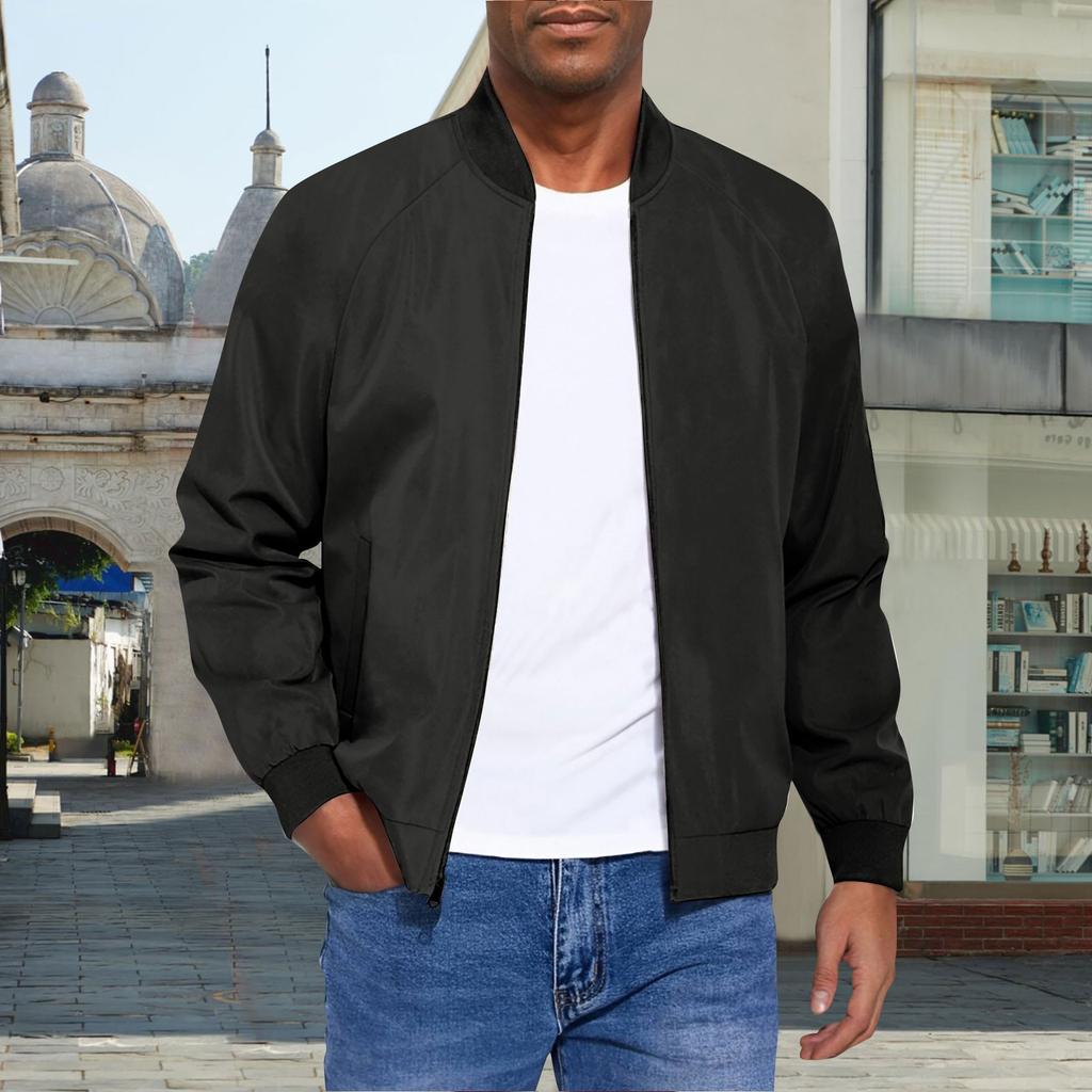 Men's Athletic Casual  Jacket - Outdoor Plus Size Softshell Solid Color Jacket Coat