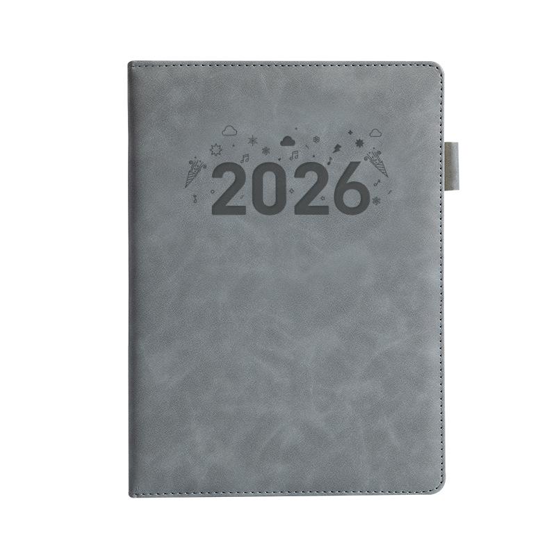 Large A4 Leather Office Notebook - Extra Thick Diary for Business Meetings