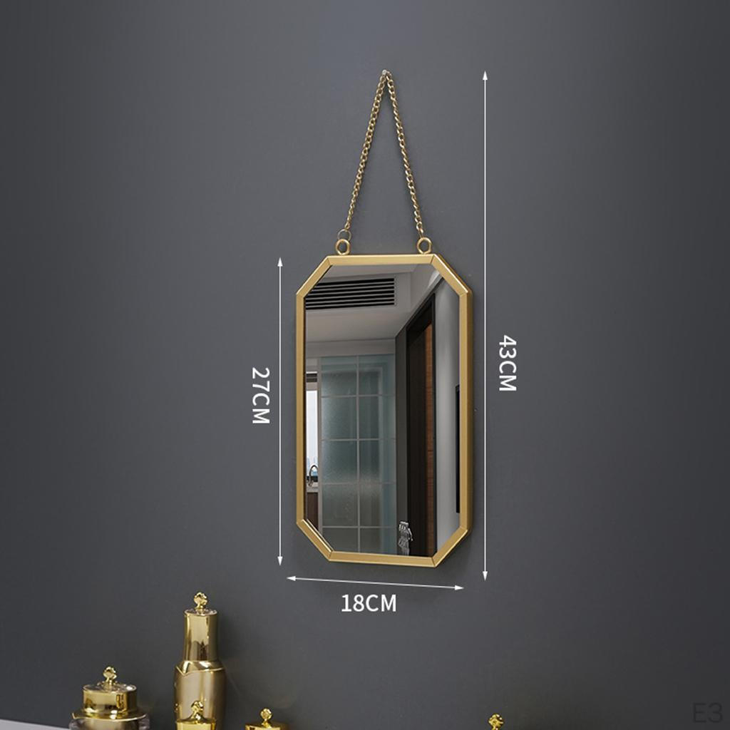 Chic Gold Chain Hanging Mirror for Modern Home Decor