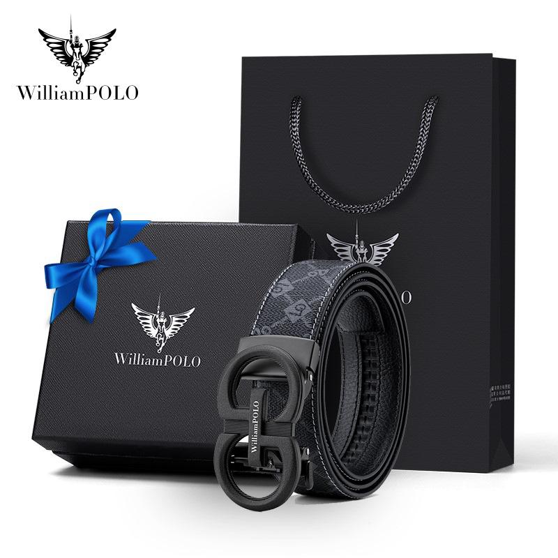 

Ремінь, Преміальний ПВХ ремінь для чоловіків, Чоловічий бізнес-автоматичний пряжка зі сплаву 110cm