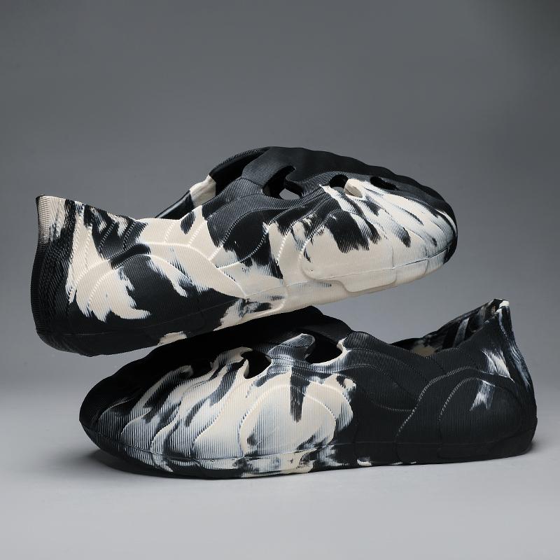 Moda Estiva Pantofole da Uomo Sandali Zeppa Camouflage Scarpe da Giardino Esterno Pantofole Comode Infradito Scarpe Casual da Casa per Coppia