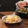 Creative Irregular Plate High-end Stainless Steel Outdoor Tableware Western-style Dinner Plates Vintage Alien-shaped Plate