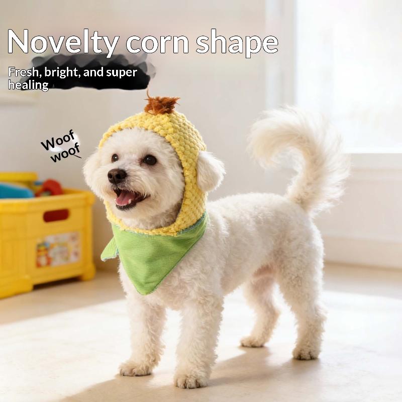 Cute Tiger Fruit Cat Plush Hat Cat Puppy Cosplay Costume Pet Accessories Adjustable Comfortable Warm Headdress Pet Headwear