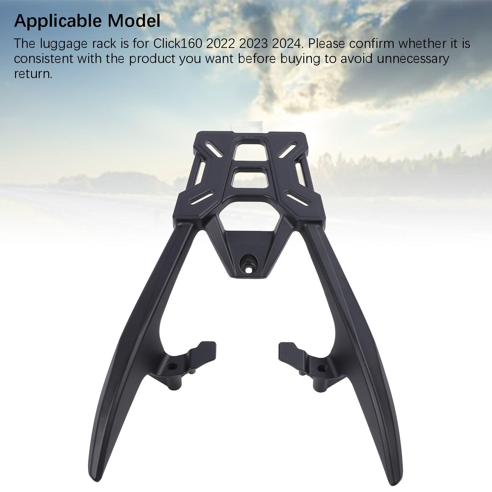 

Задний багажник для мотоцикла из алюминиевого сплава, достаточно места для хранения, матово-черная отделка, грузовой багажник