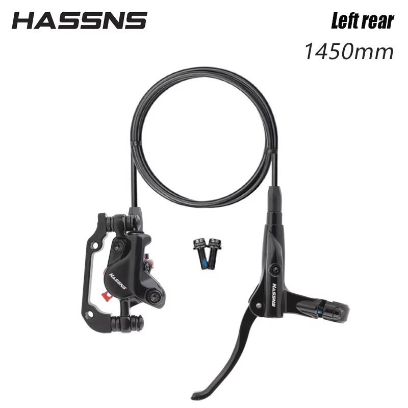

HASSNS M200 Hydraulic Disc Brake with Metal Brake Pads - High-Performance Stopping Power for Mountain Bikes 145CM-Left