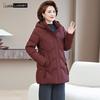 LUDIan Middle-Aged and Elderly Detachable Hood Down Jacket