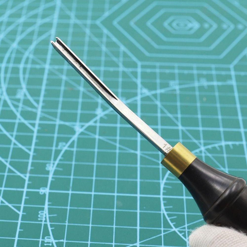 Functional Leather Edge Bevelers Wooden Handle Leather Edge Beveler  Polishing