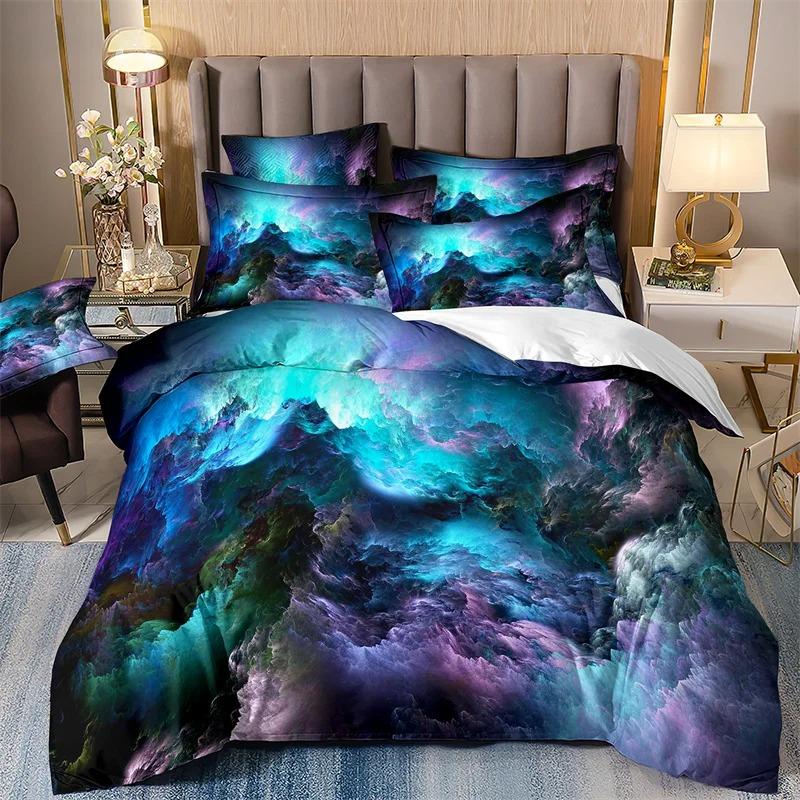 Milky Way Bedding Sets for Boys, Galaxy Duvet Cover Set, Queen Bedspread, Comforter Cover,Playstation Designs, Bed Set for Teen
