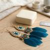 Retro Boho Long Tassel Earring Tassel Hanging Drop Earrings  Photography Props