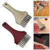 Ergonomic Meat Tenderizer Food Processing Hammer Wooden Handle Kitchen Accessory for Tenderizing Pork Veal Beef