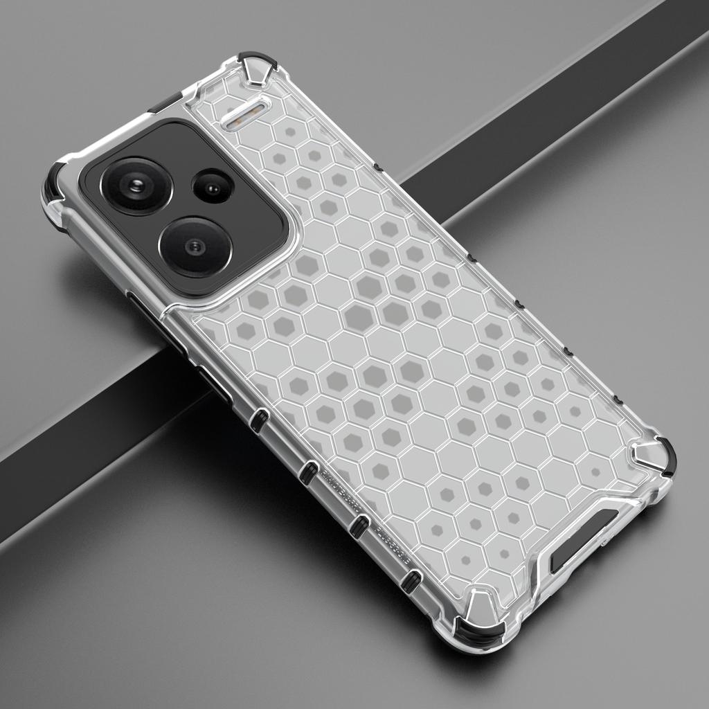 For Xiaomi Redmi Note 13 Pro+ 5G Case PC+TPU Phone Cover Honeycomb Design