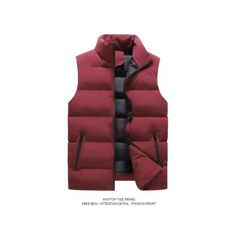 Spring and Autumn Fleece Thickened Men's Vest Versatile Loose Casual Warm Jacket Simple Men's Vest